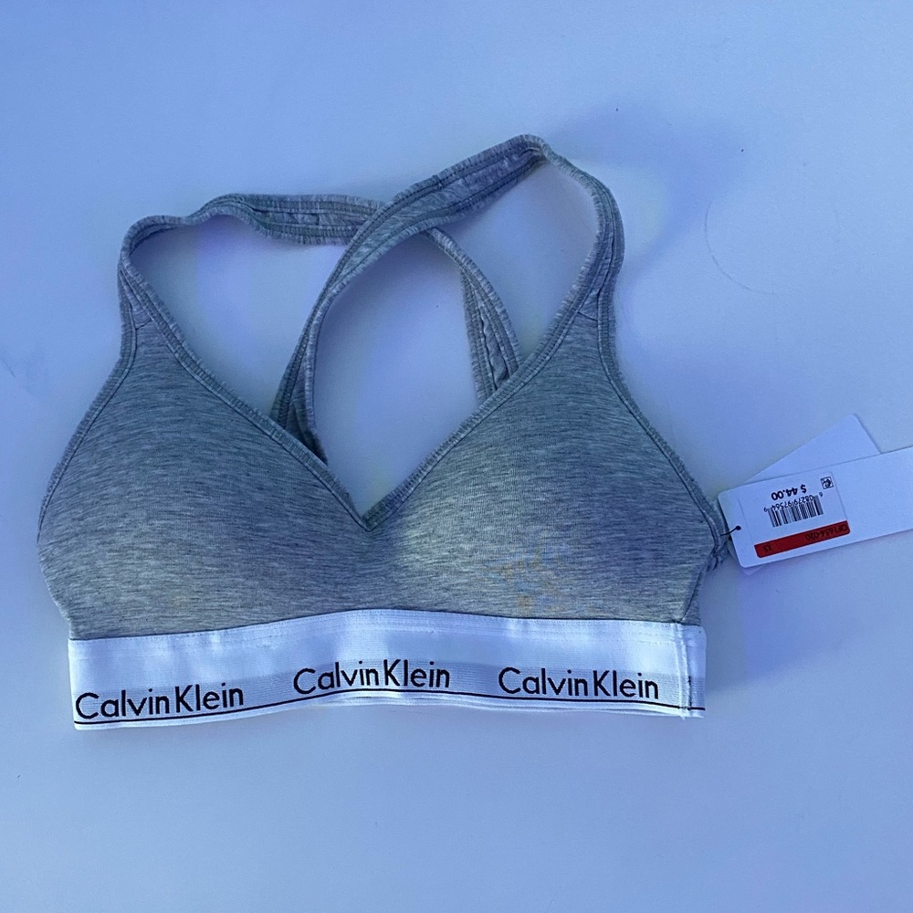 Grey Calvin Klein Bra